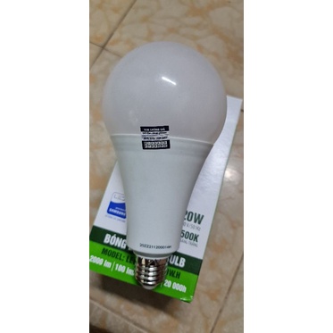 Đèn led tròn Rạng Đông 20W A95N1 tặng đuôi đèn