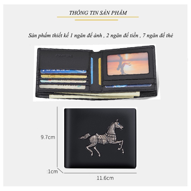 Ví Da Nam Cao Cấp Da Bò Thật Chính Hãng WILLIAMPOLO -POLO211547