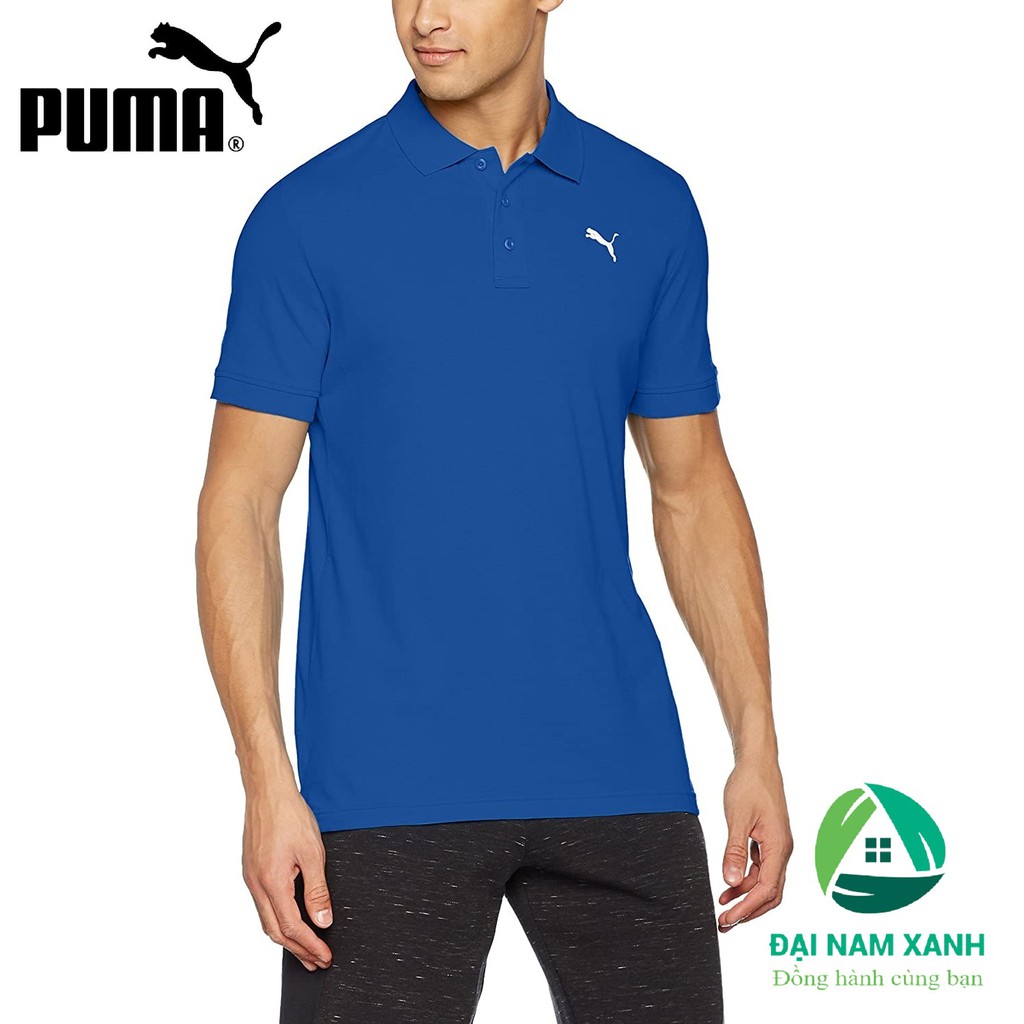 Áo Thun Polo Nam Tay Ngắn Puma Piqué (màu Blue) - Hàng size châu Âu
