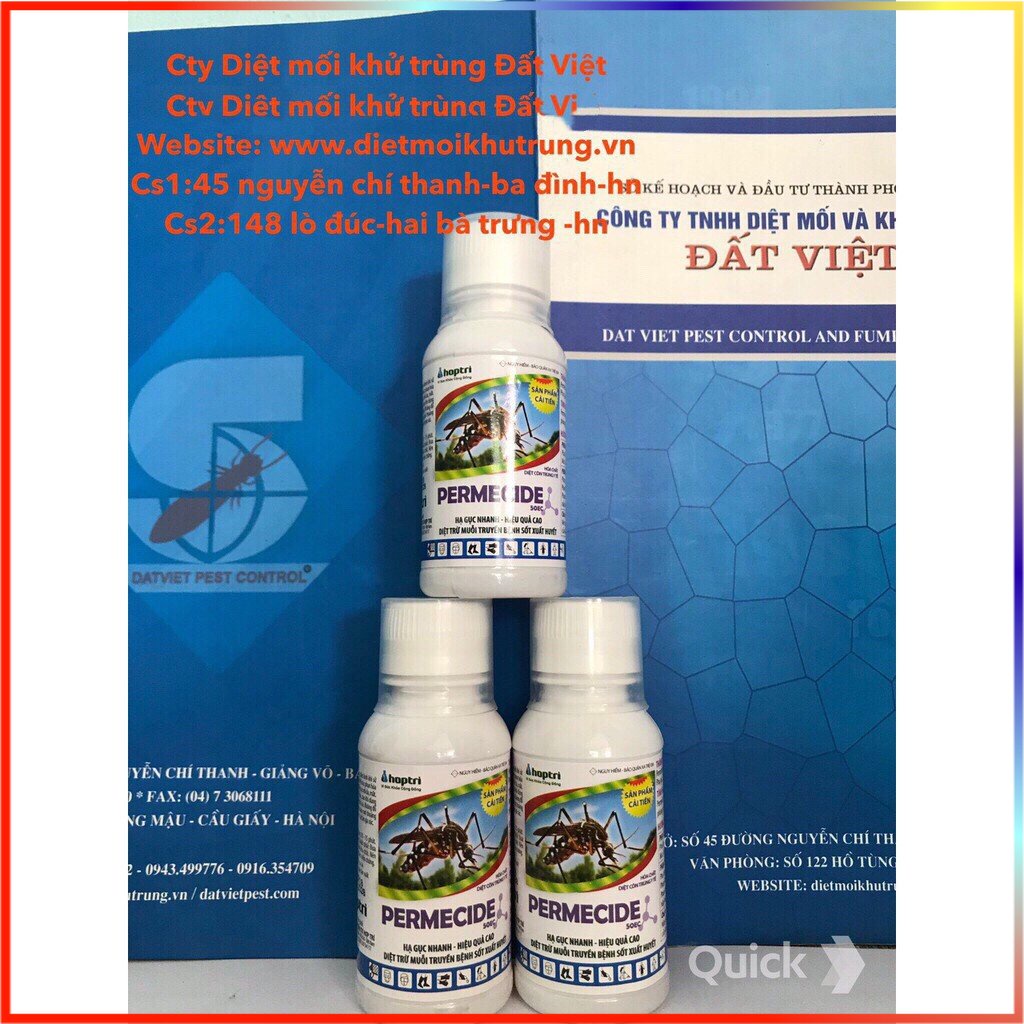 (Chính Hãng) thuốc diệt muỗi PERMECIDE 50EC chai 50ml