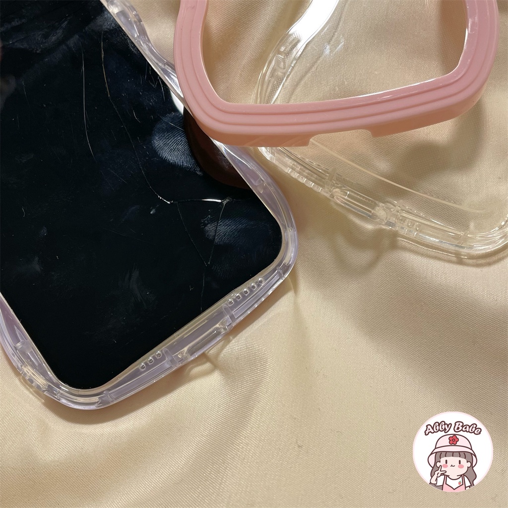 Ốp Điện Thoại TPU Mềm Trong Suốt Họa Tiết Trái Tim 3D Màu Gradient Cho Iphone 11 7Plus 13 12 11 Pro Max X XS 12 13 XR