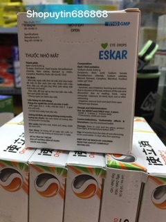 Dung dịch Nhỏ Mắt ESKAR ✅(Chính Hãng 100%)