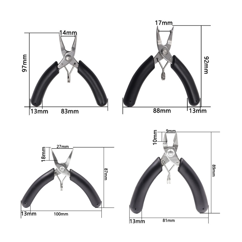 Kool Kìm Không Răng Mini Với Kìm Cắt Chéo Tay Cầm Nhựa PVC / Sắc Bén / Tròn / Cong