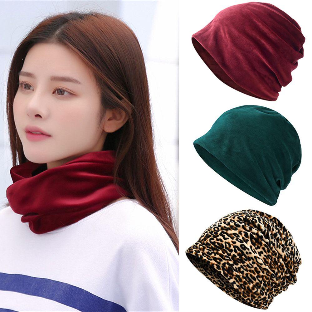 Mũ Trùm Đầu Kiêm Khăn Choàng Cổ Vải Nhung Chống Gió Phong Cách Hip Hop