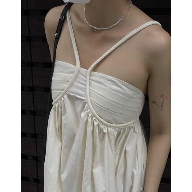 CÓ SẴN DRESS F12 - ĐẦM DÂY YẾM BABYDOLL DÁNG DÀI