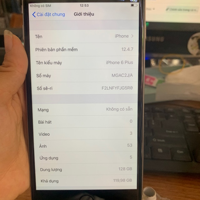 Điện thoại Apple Iphone 6 Plus - 128GB, hàng cũ