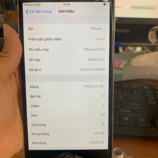 Điện thoại Apple Iphone 6 Plus - 128GB, hàng cũ