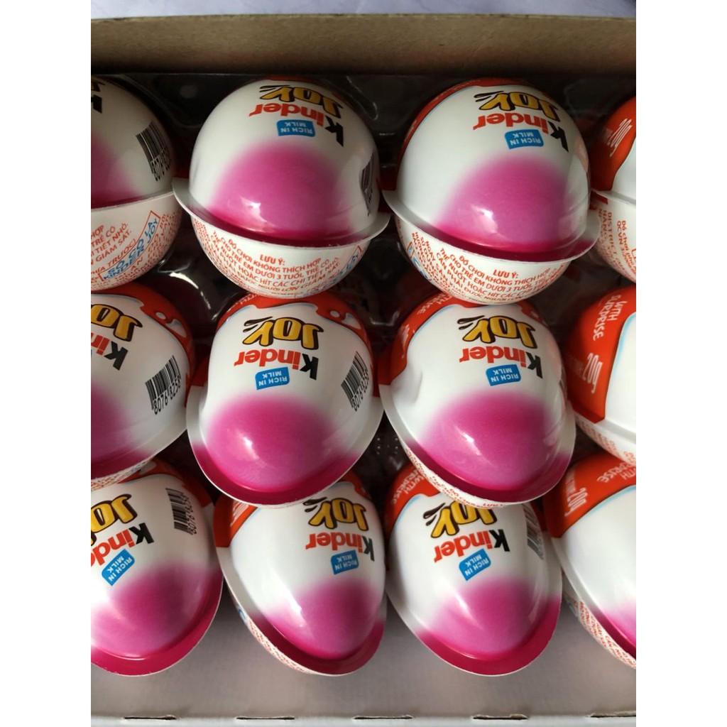 Trứng chocolate-đồ chơi Kinder Joy Ấn Độ, combo 12 quả