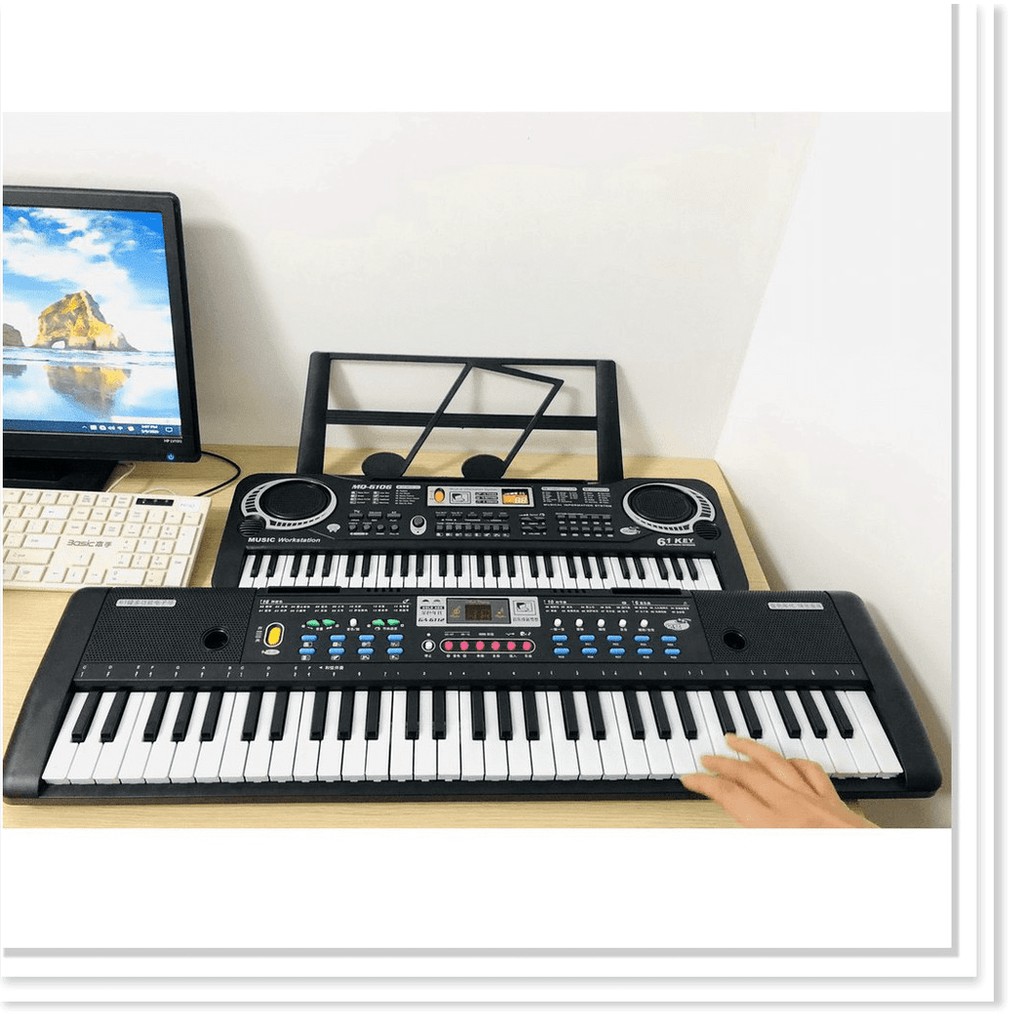 Đàn Organ Đàn Piano cho bé 61 phím Keyboard tặng kèm míc cho người mới chơi