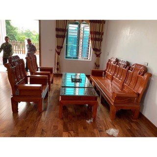 bộ ghế âu á gỗ gõ đỏ