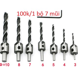 Bộ Mũi Khoan Bắt Vít Âm 7 mũi