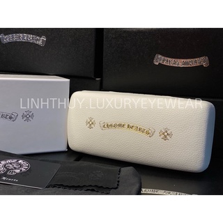 Hộp kính chrome hearts da gấp, lót nhung