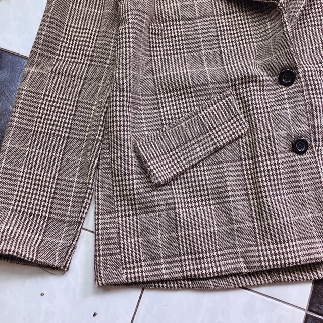 SET VEST CARO VÀ CHÂN VÁY ( SET VEST BLAZER ) phong cách ulzzang | BigBuy360 - bigbuy360.vn