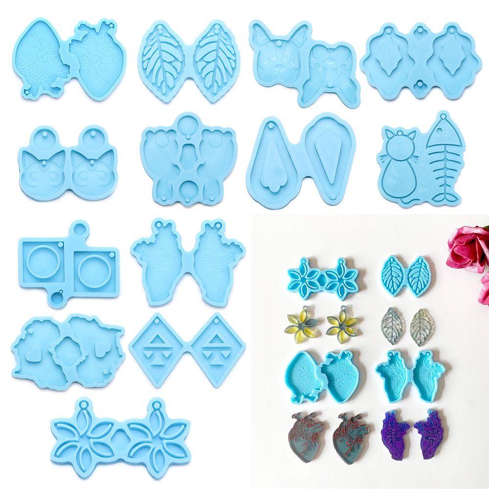 Khuôn Silicone Làm Bông Tai DIY Hình Học Tiện Dụng