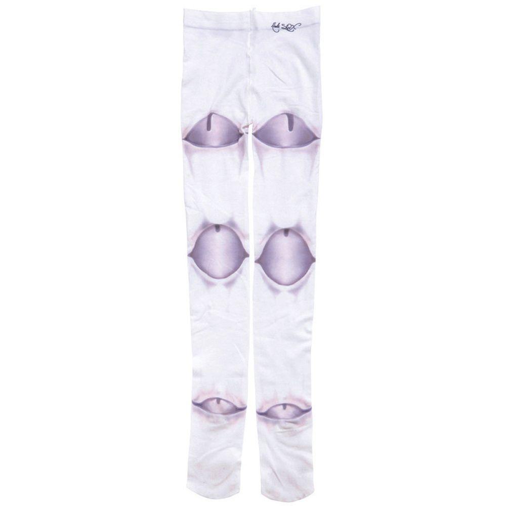 Mocho Quần Tất Dài Mỏng In Hình Xăm Cá Tính Phong Cách Retro Dành Cho Nữ