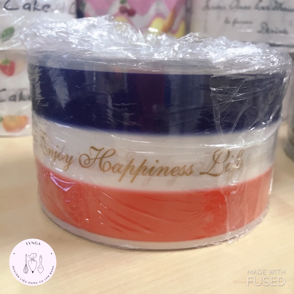 Cuộn mica cứng bọc thành bánh Mousse nhiều màu 10m, 5m cao 8cm