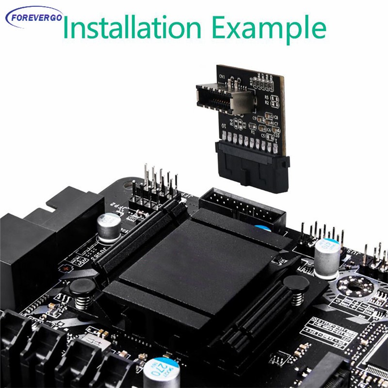 Bộ Chuyển Đổi Re Usb 3.0 Idc 20 Pin Sang A-key 20 Pin Female Cho Bảng Mạch Chủ