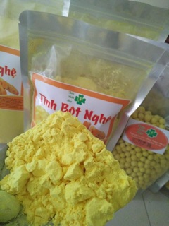 Combo tinh bột nghệ và gạo lứt rang