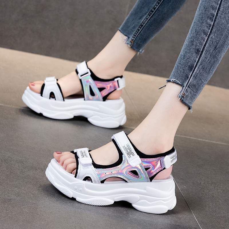 Giày Sandal Đế Dày Phong Cách Mới Mùa Hè Dễ Phối Đồ