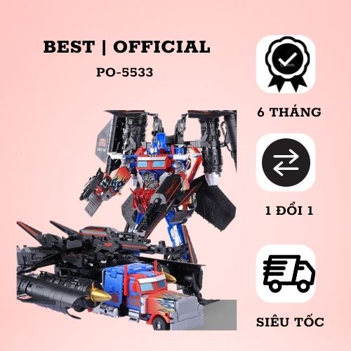 Robot Biến Hình Ô tô Transformer PO5533 - Biến Hình Xe Vũ Khí Chiến Đấu - Tăng Tư Duy Sáng Tạo Cho Trẻ