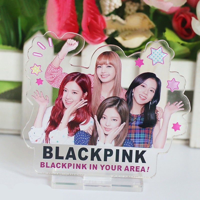 Khung Ảnh Đứng Để Bàn Hai Mặt In Hình Nhóm Nhạc Blackpink