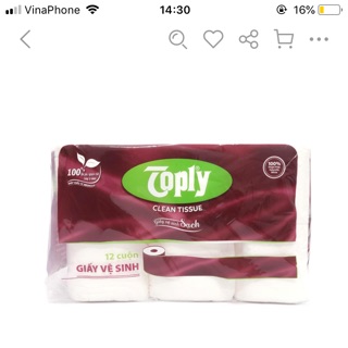 Giấy vệ sinh toply 12 cuộn