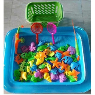 Bộ Đồ chơi Câu Cá có phao Ngộ Nghĩnh Tại Nhà Cho Bé