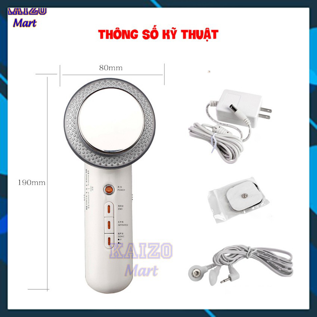 Máy massage cầm tay - Máy mát xa đa năng EMS cao cấp - Massage bụng giảm béo - HDSD Tiếng Việt - TEKO Store