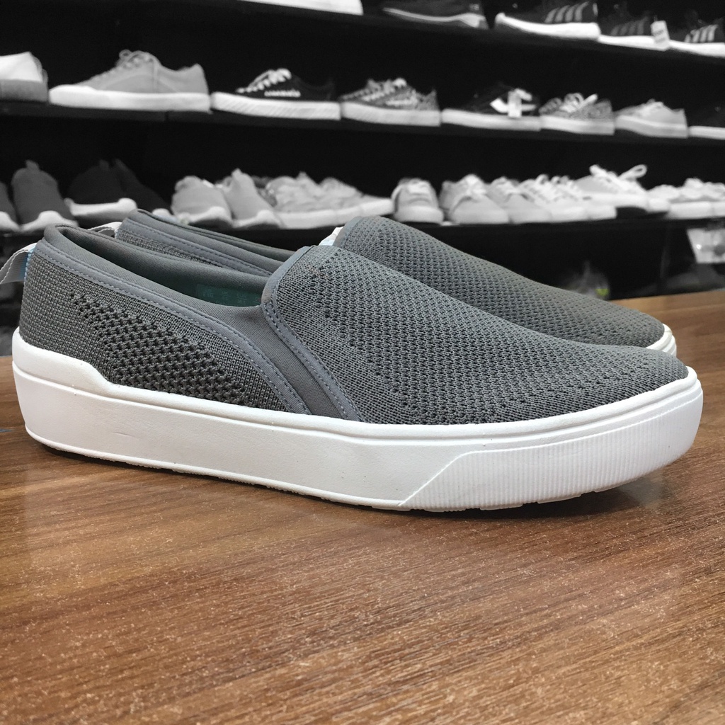 Giày Slipon vải lỗ thoáng DrScholls siêu nhẹ- Ghi đậm