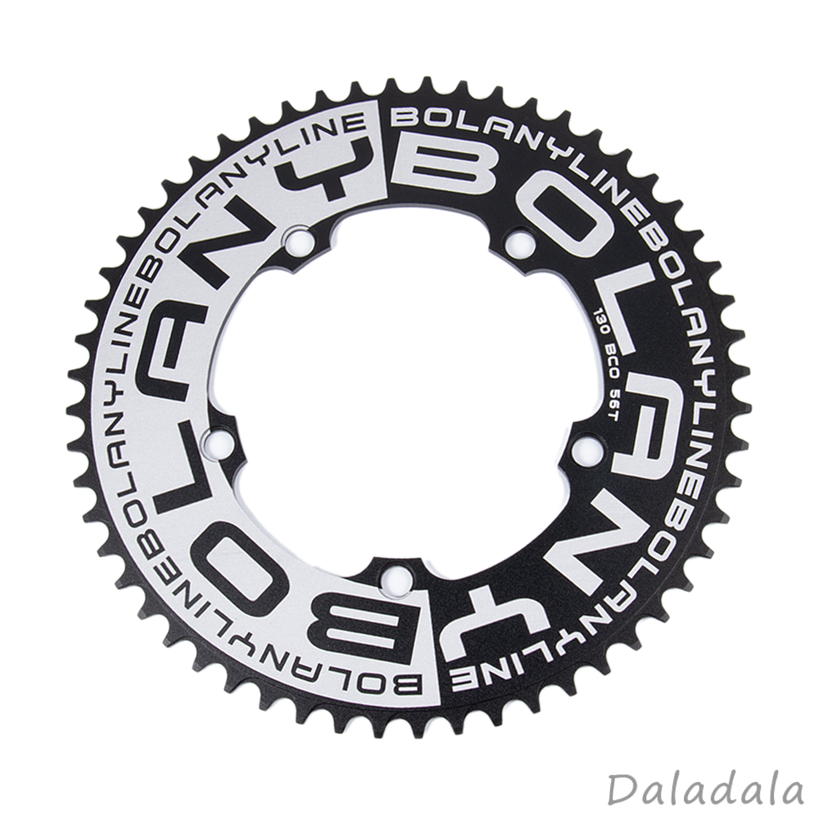 Bike Chainring 130 BCD 54T 56T Narrow Wide Single Speed Chain Ring Sprocket Chainwheel Replacement for Road Bikes, Folding Bicycles