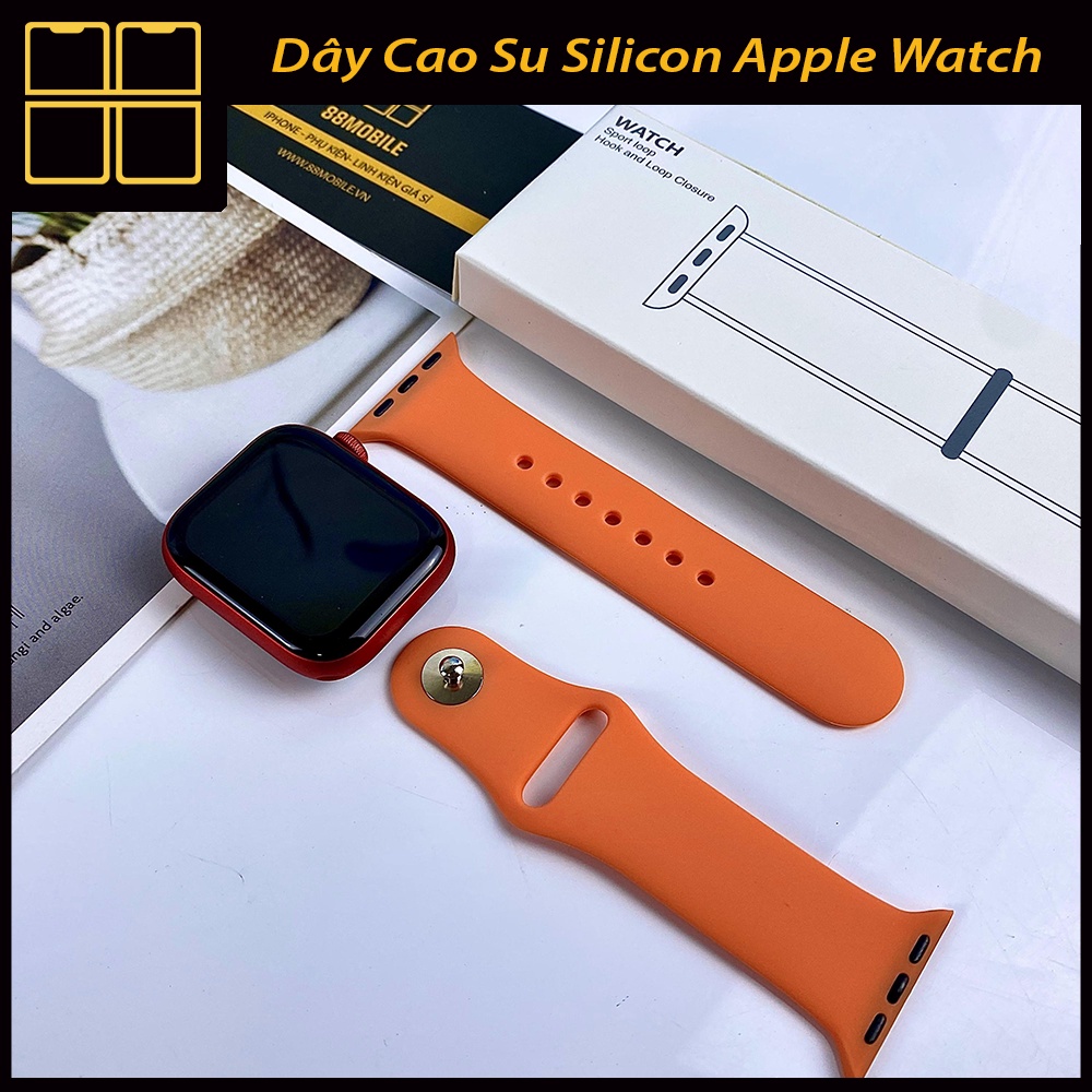 Dây Cao Su Apple Watch Silicon Cao Cấp Rất Nhiều Màu Sắc Đủ Size 38mm/40mm/42mm/44mm 88Mobile