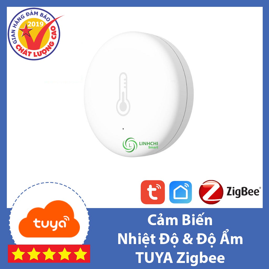 Cảm Biến Độ Ẩm, Nhiệt Độ Tuya Zigbee chính hãng bảo hành 12 tháng