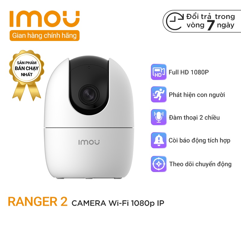 CAMERA WIFI NGOÀI TRỜI Imou Bullet 2S 2MP FHD IPC-F26FP - MÀU 24/7 Max Link Màu Ban Đêm Đàm Thoại 2 Chiều Bảo Hành 2 Năm