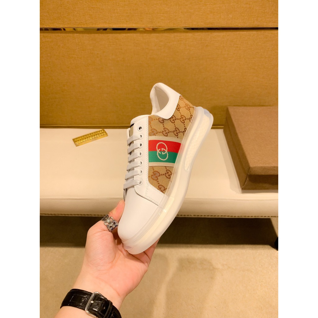 Giày sneakers nam da thật GUCCI GG GC họa tiết cổ điển mang đến phong cách mới