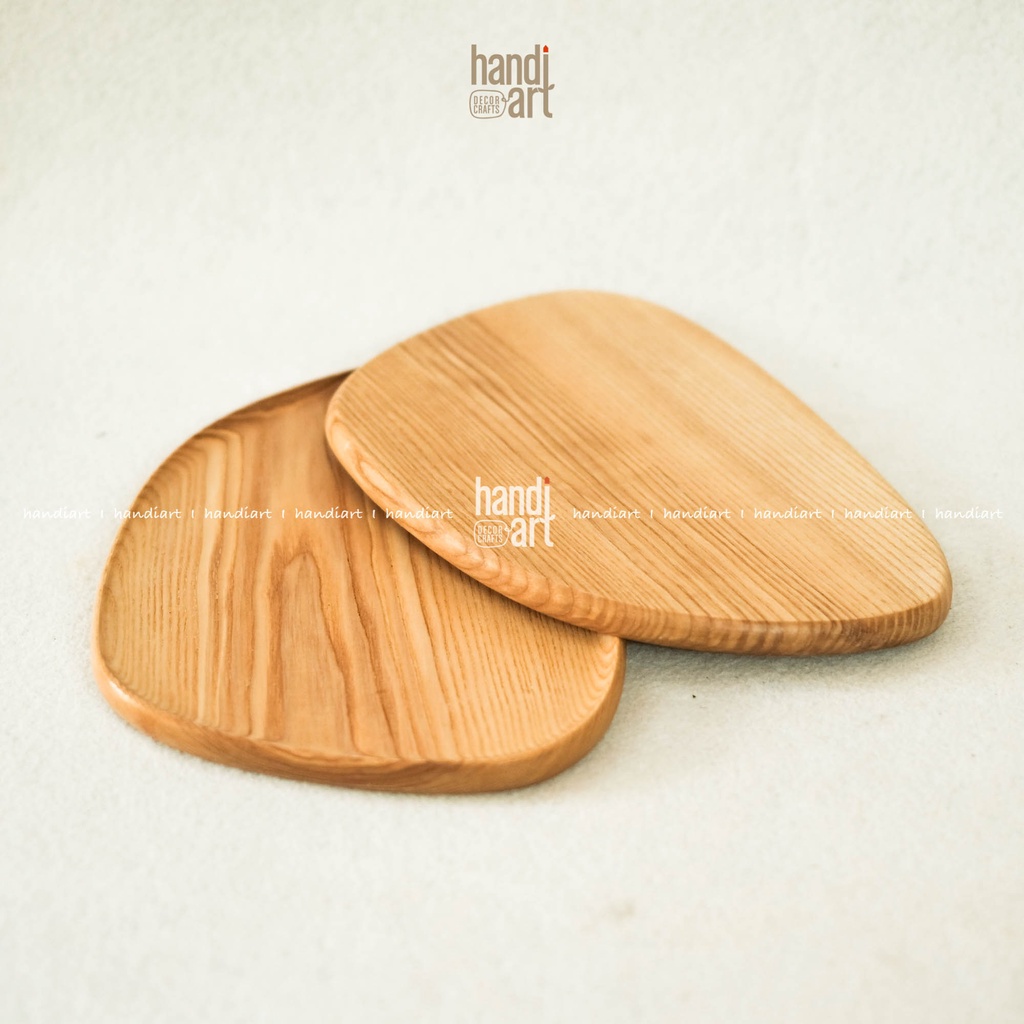 Dĩa gỗ lêch, Khay gỗ bàn ăn -  wooden tray