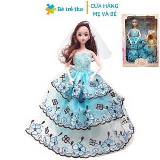 Đồ chơi Búp bê Barbie cho bé cao 30cm gồm phụ kiện, áo đầm, quà tặng bé gái (giao mẫu ngẫu nhiên)