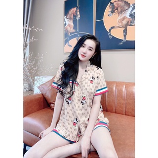 Đồ mặc nhà Pyjama lụa Mango cao cấp (HÀNG LOẠI 1)