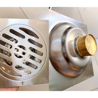 Phễu thoát sàn inox 304 lò xo chống hôi, chống côn trùng