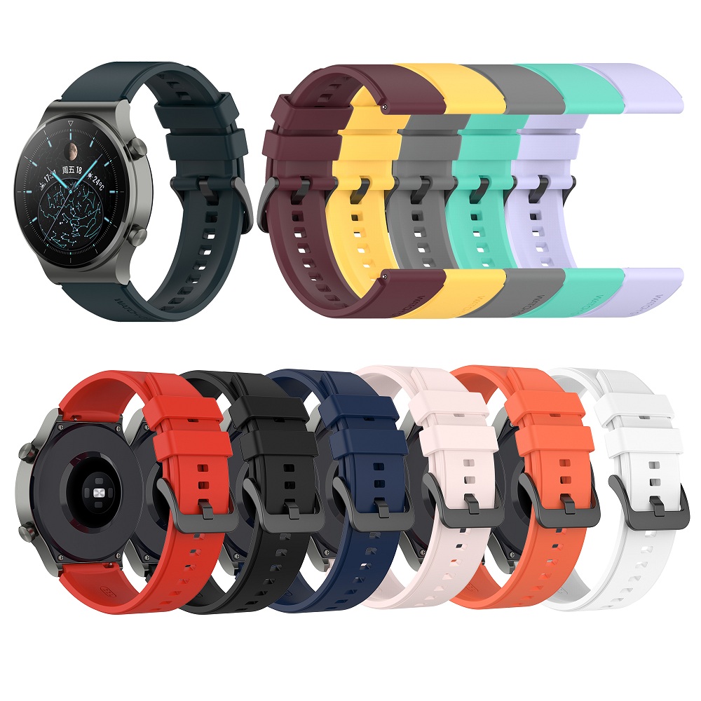 Dây Đeo Silicone 22mm Cho Đồng Hồ Huawei Gt 2 Pro/ G / Gt 2e/ Gt 2 46mm/ Honor Magic/ Magic 2 46mm/ Galaxy Watch 3 45mm