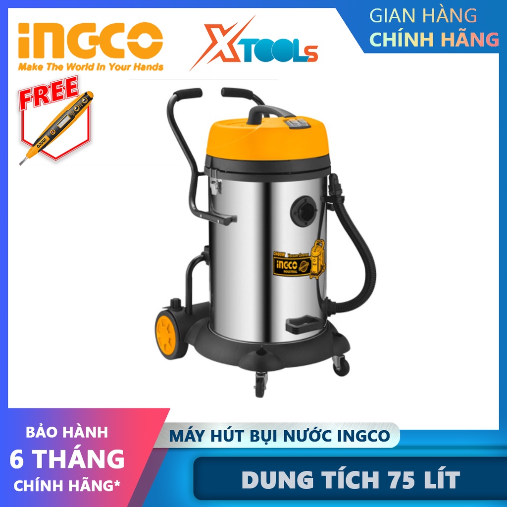 Máy hút bụi nước INGCO VC24751 | máy hút bụi 1200W