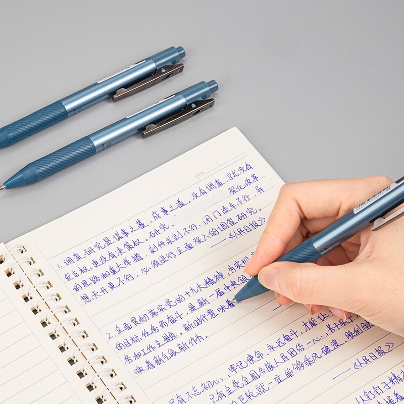 Bút Mực Gel Siêu Mịn Ngòi 0.5mm Màu Đen / Đỏ / Xanh Dương Có Thể Thu Gọn Cho Học Sinh / Văn Phòng