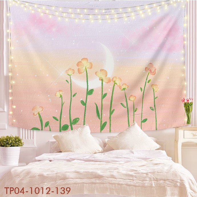 Tranh vải treo tường trang trí DECOR, HOA, FLOWER, WINDOR (TẶNG móc treo, miếng dán 2 mặt) 112/12