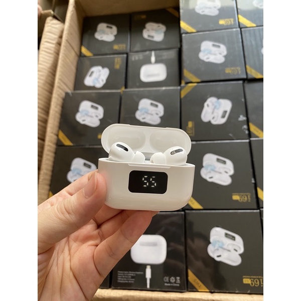 Tai Nghe Bluetooth TWS Aipot pro i69 Hàng Xịn - Định Vị - Đổi Tên - Hiển Thị Phần Trăm Pin - Âm Thanh Hay - Bass Căng