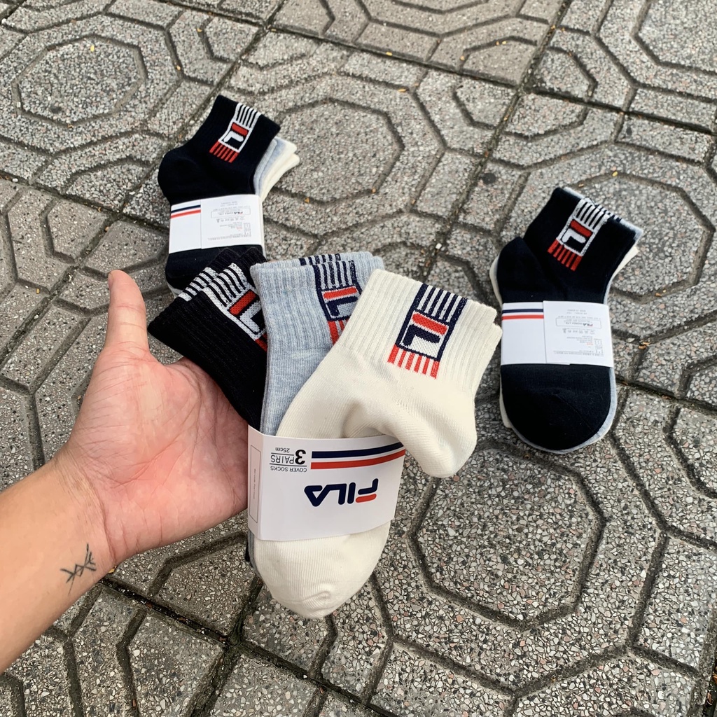 Pack tất FILA 3 đôi chính hãng