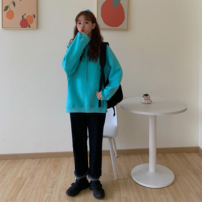 Áo hoodie thiết kế sừng nhẹ nhàng xinh xắn cho nữ T 21N623 | BigBuy360 - bigbuy360.vn