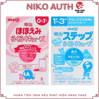 Sữa Meiji 24 thanh 648g nội địa Nhật Bản niko