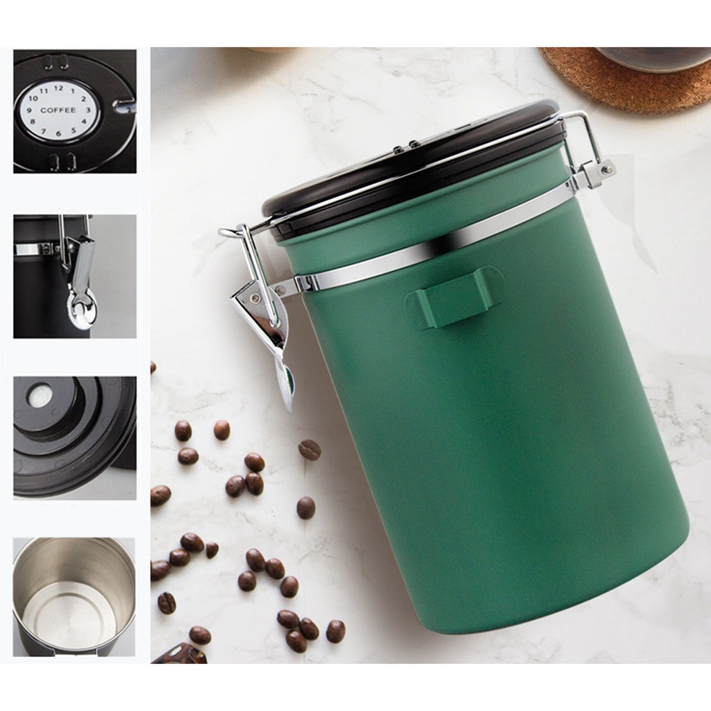 Hộp Đựng Cà Phê Dung Tích 1800ml Thiết Kế Tiện Dụng