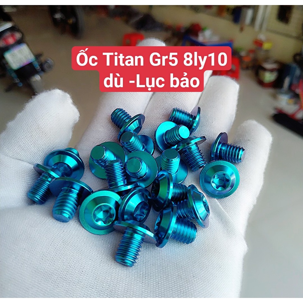 Ốc TiTan Gr5 8li10 8li20 8li25 8li30 8li40 8li6 Đầu dù salaya Probolt Gắn Xe Máy