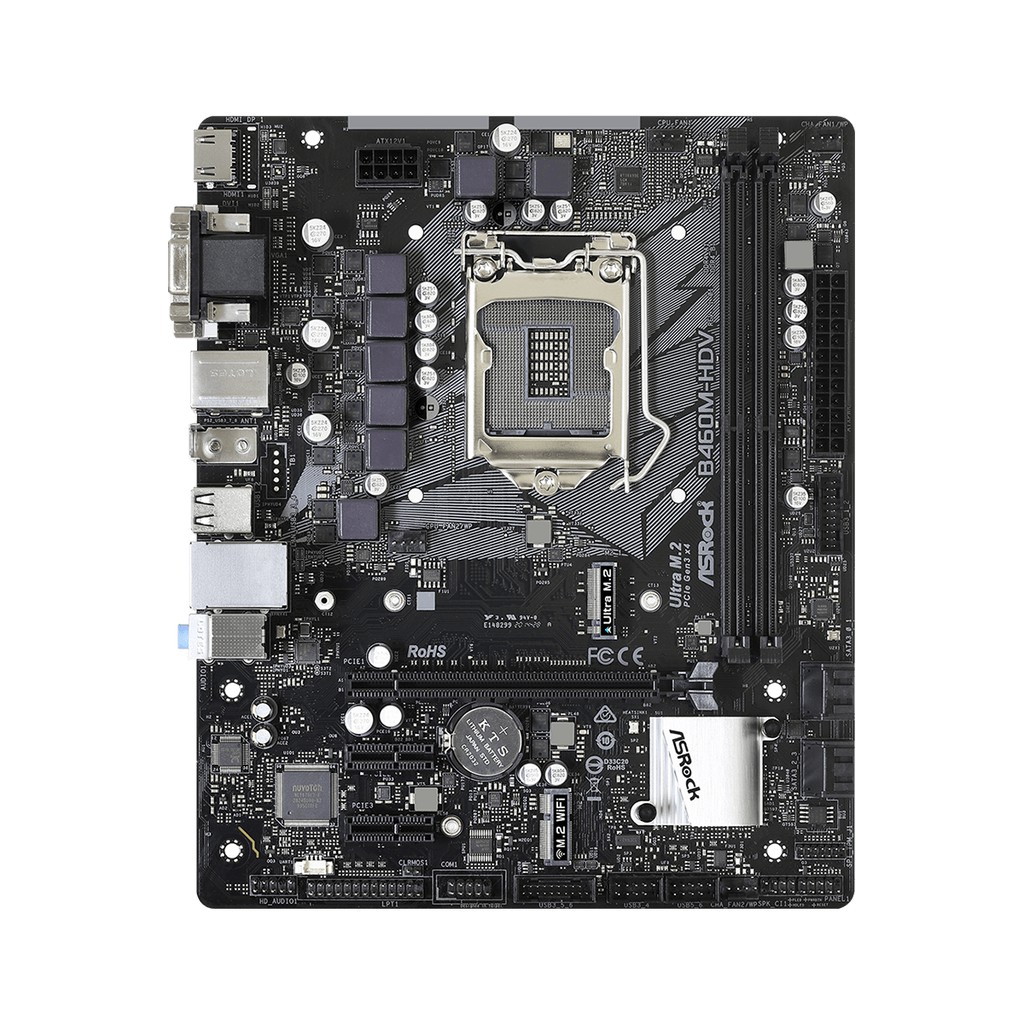 Bo mạch chủ Mainboard Asrock B460M-HDV - Hàng Chính Hãng