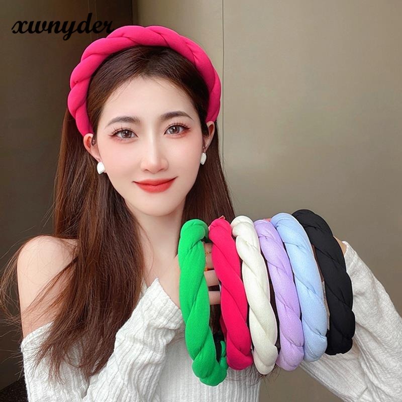Băng Đô Cài Tóc Dạng Xoắn Co Giãn Màu Sắc Kẹo Ngọt Phong Cách Hàn Quốc Thời Trang Cho Nữ